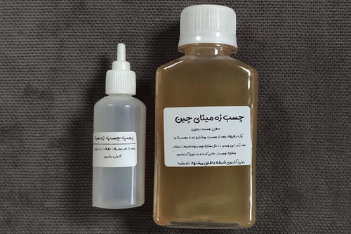 چسب مخصوص زه های مینای چین ف بهمراه پمپ چسب